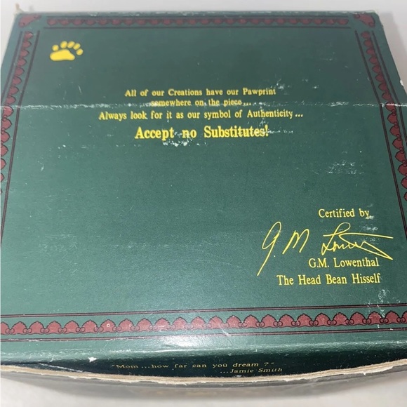 Vintage Boyds Bearstones Sir Edmund Persistence #2279 RETIRED 1996 Original Box - Picture 10 of 12